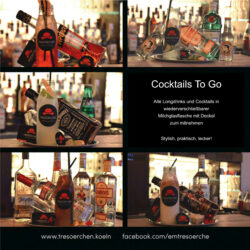Cocktails To Go in der Milchglasflasche
